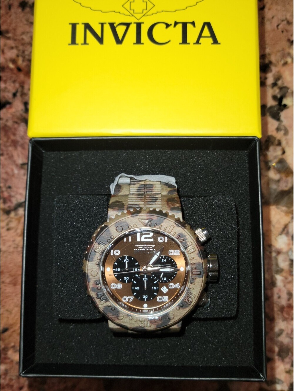Invicta Men's 48620 PRO DIVER 52mm Chronograph Dial / Steel BROWN Watch - NEW
